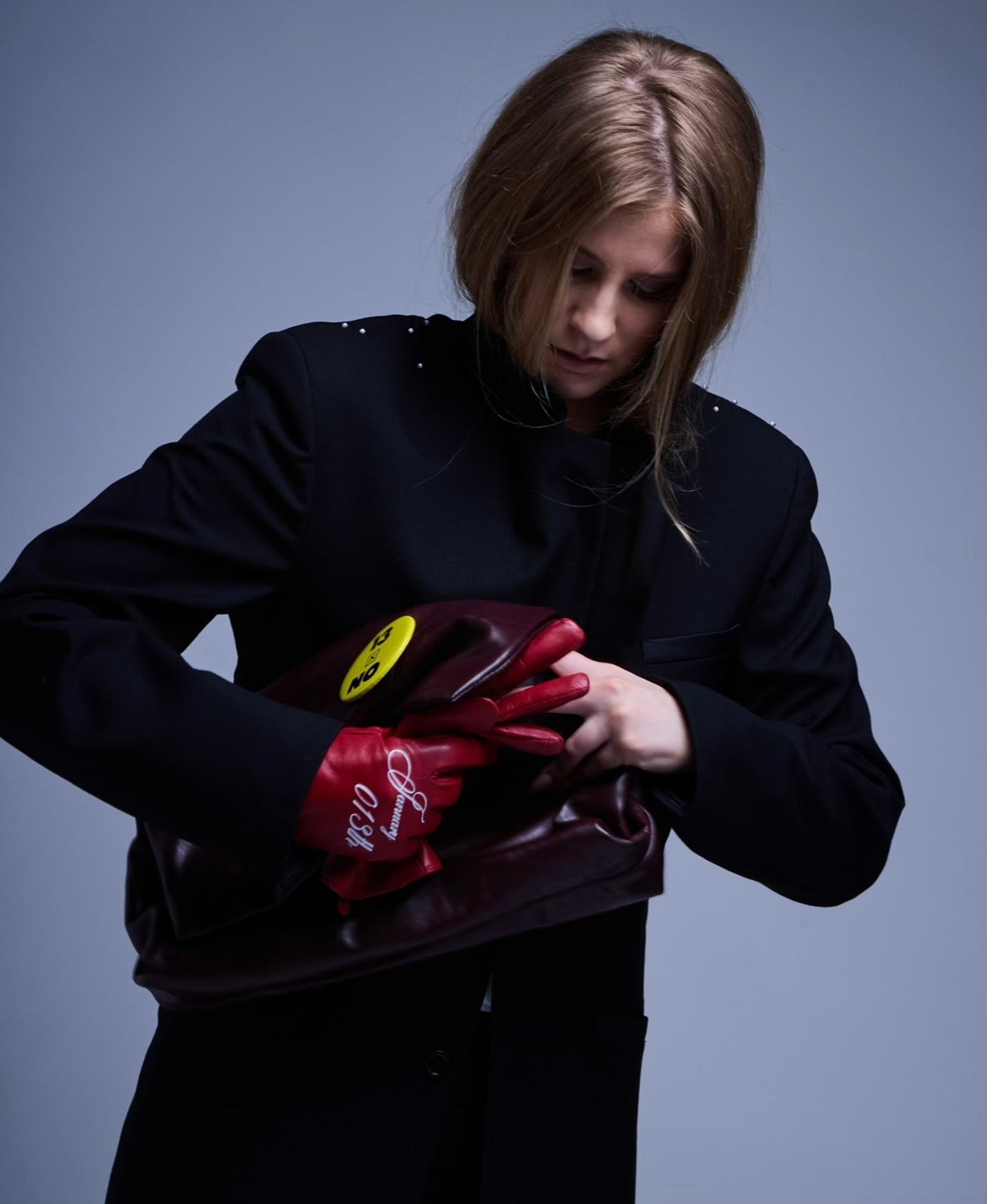 January 013th Red Leather Gloves