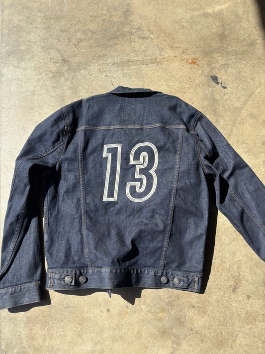 DENIM JERSEY '13' JACKET