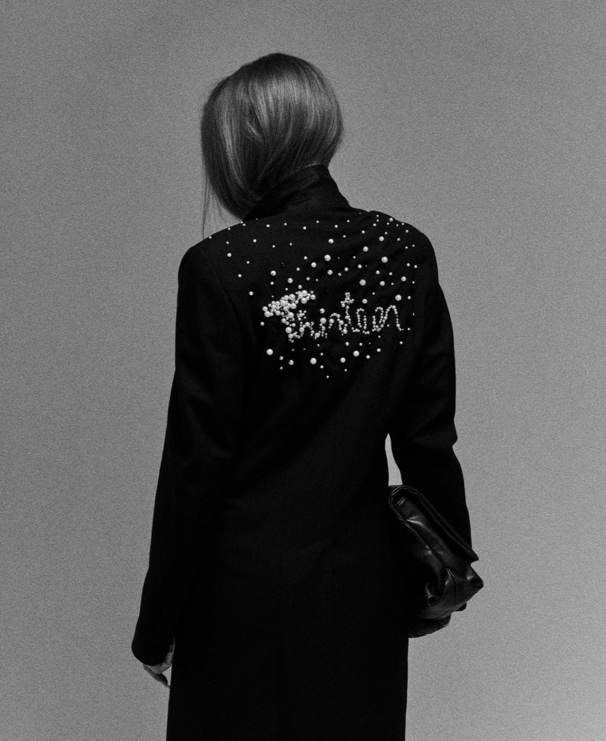 Thirteen Thirteen Hand-Stitched Pearl Trench Coat