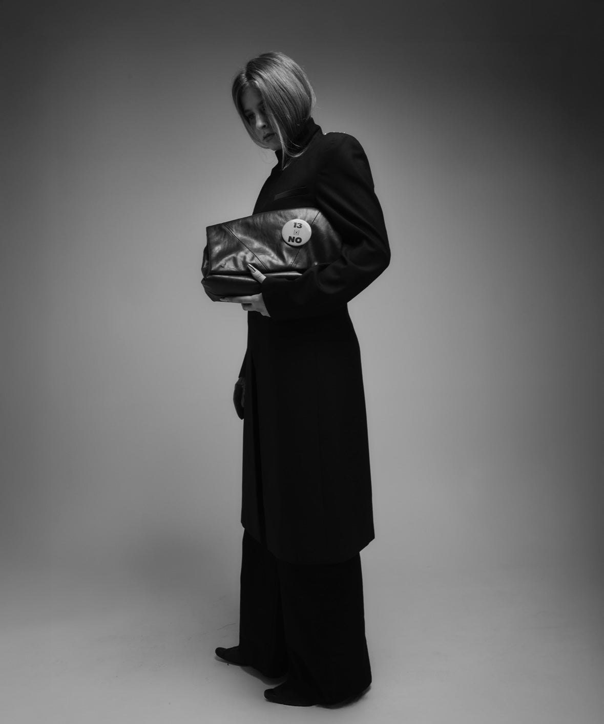 Thirteen Thirteen Hand-Stitched Pearl Trench Coat