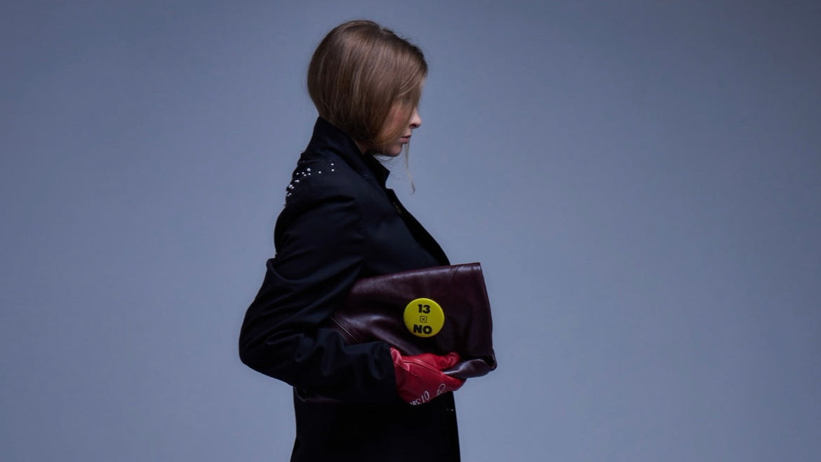 Thirteen Thirteen Hand-Stitched Pearl Trench Coat