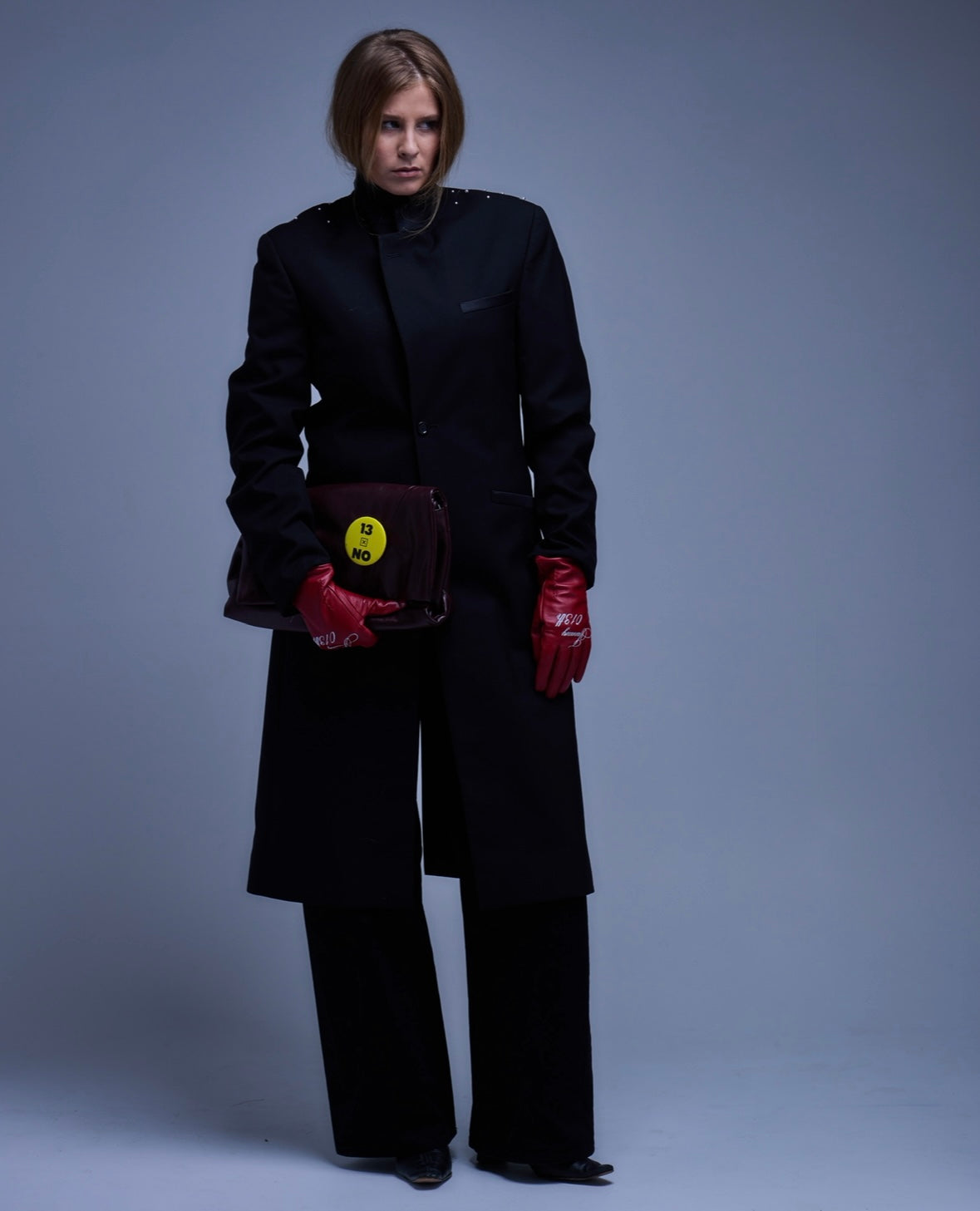 Thirteen Thirteen Hand-Stitched Pearl Trench Coat