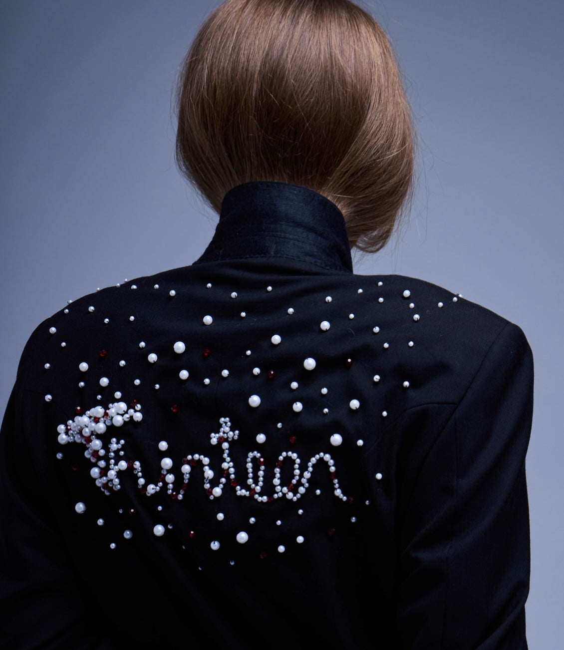 Thirteen Thirteen Hand-Stitched Pearl Trench Coat