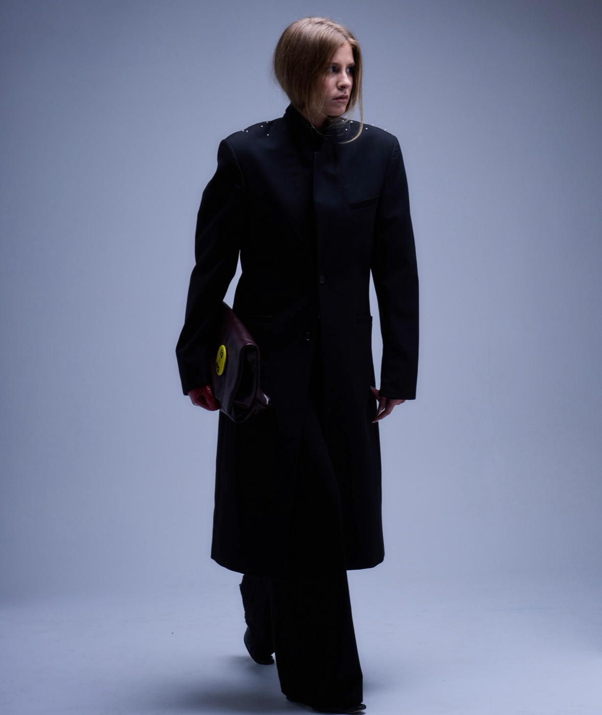 Thirteen Thirteen Hand-Stitched Pearl Trench Coat