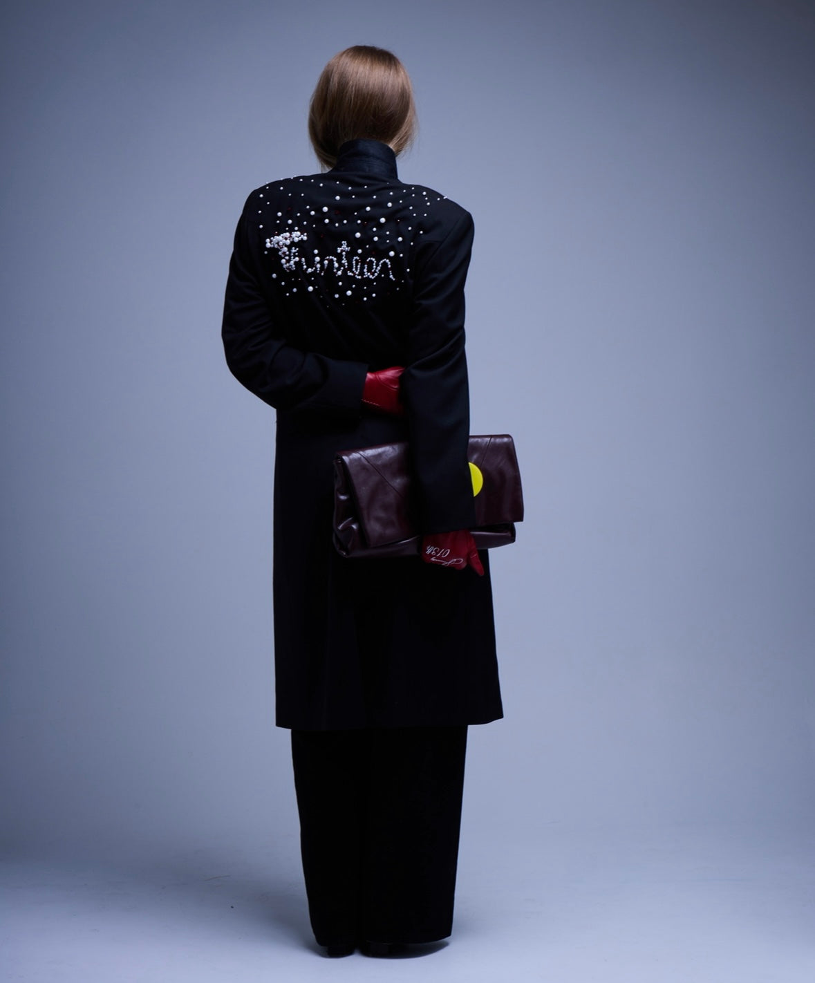 Thirteen Thirteen Hand-Stitched Pearl Trench Coat