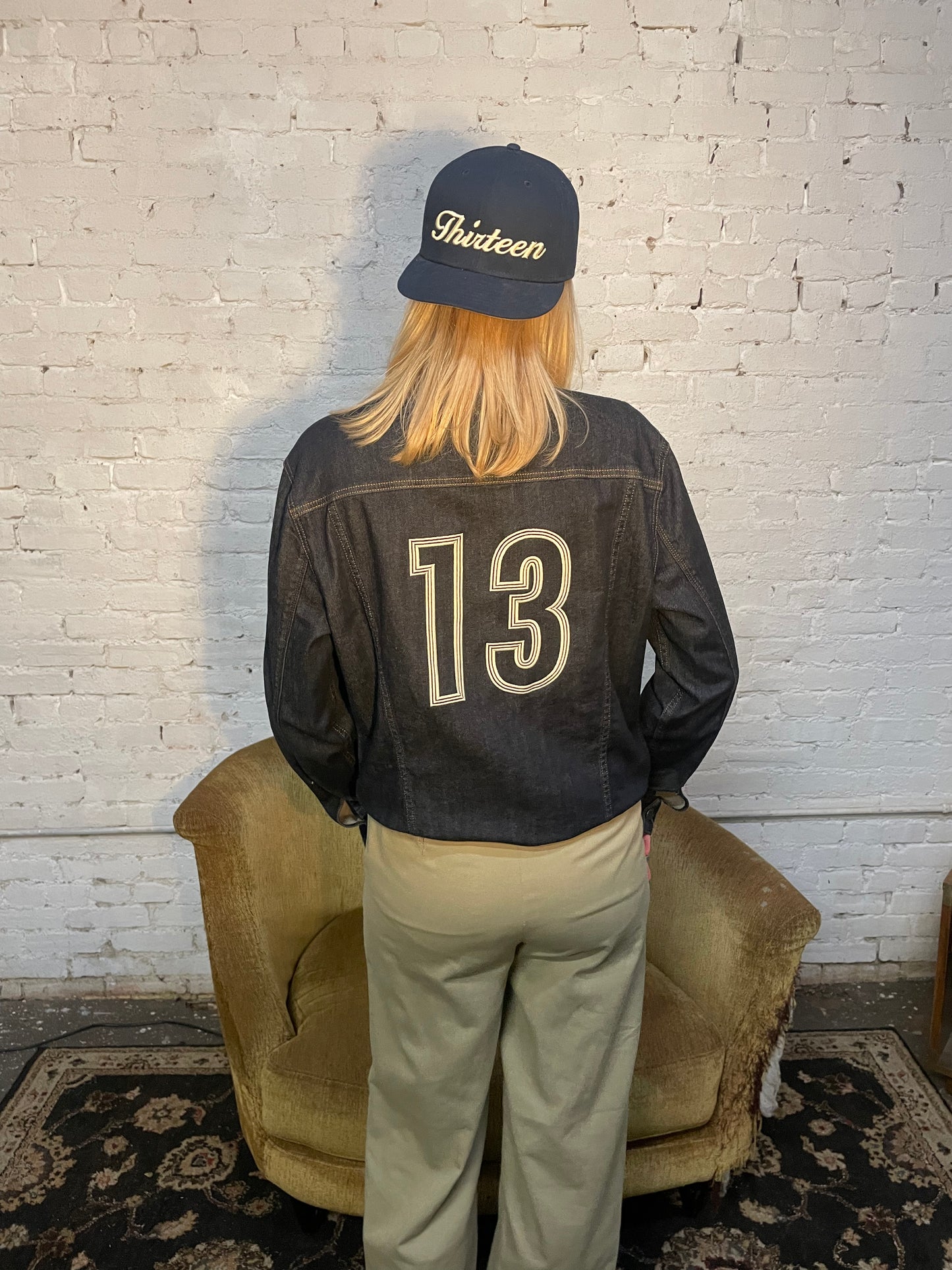 DENIM JERSEY '13' JACKET